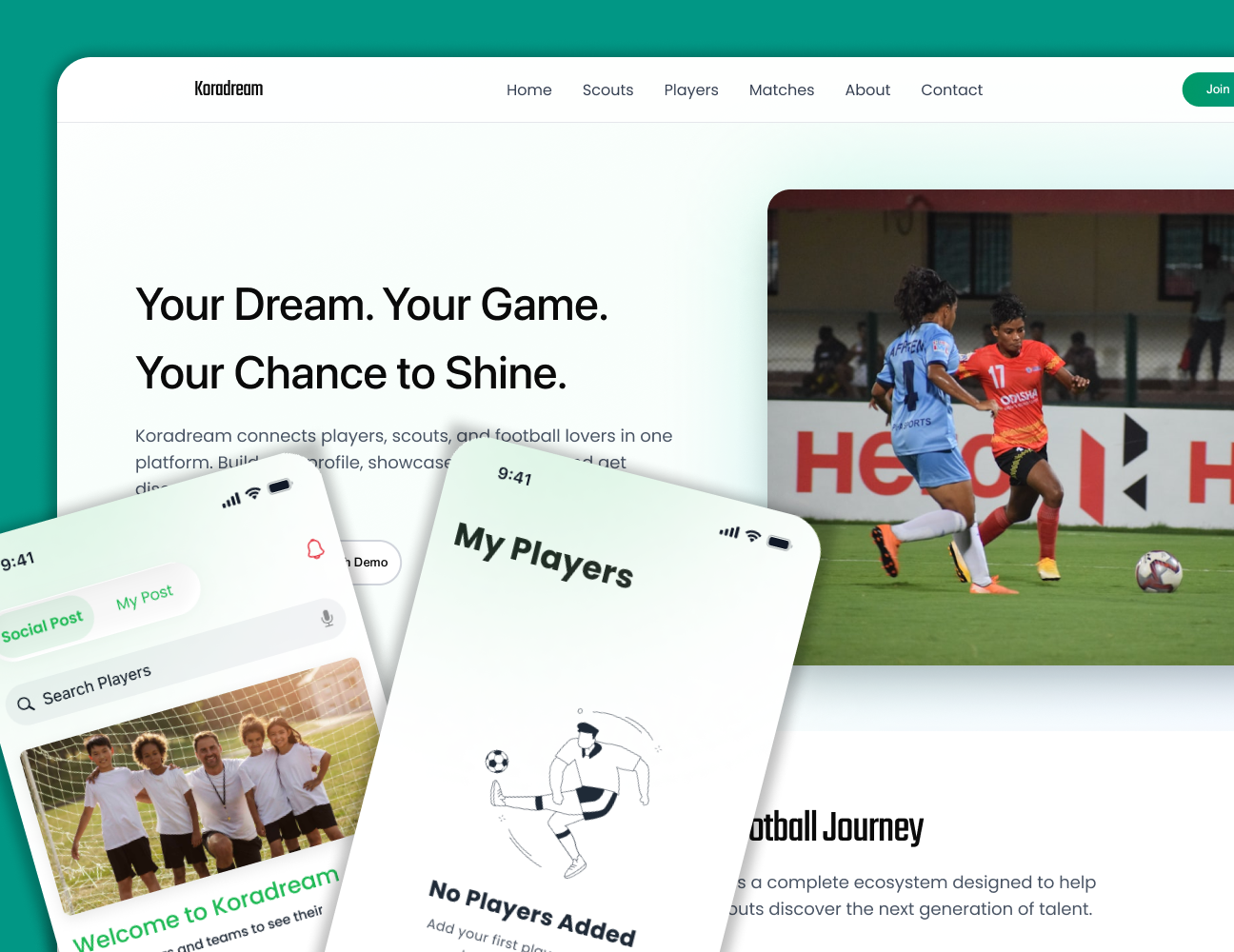 Koradream – Football Talent Discovery Platform